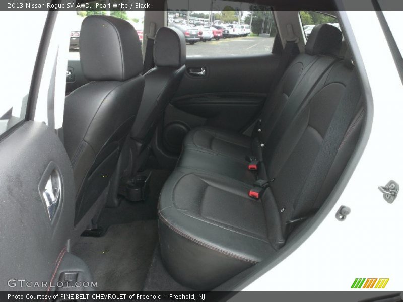 Pearl White / Black 2013 Nissan Rogue SV AWD