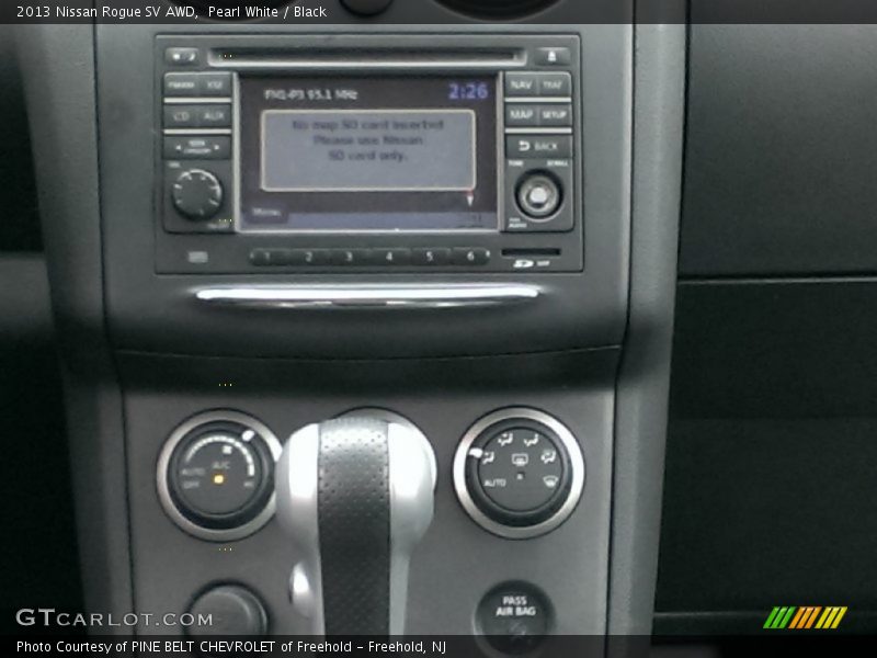 Pearl White / Black 2013 Nissan Rogue SV AWD