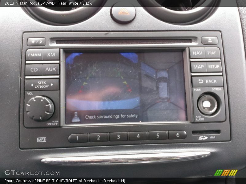 Pearl White / Black 2013 Nissan Rogue SV AWD