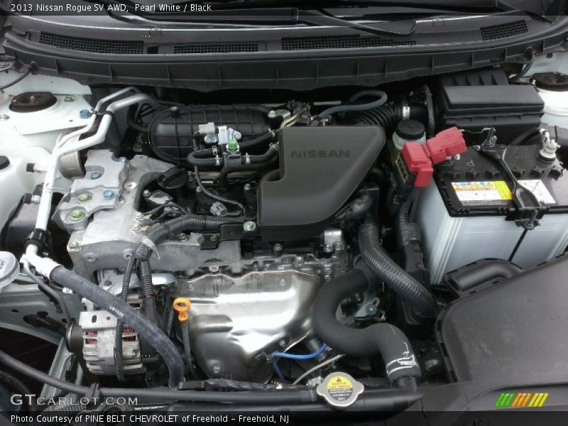 Pearl White / Black 2013 Nissan Rogue SV AWD