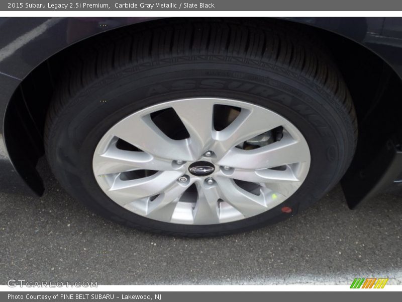 Carbide Gray Metallic / Slate Black 2015 Subaru Legacy 2.5i Premium
