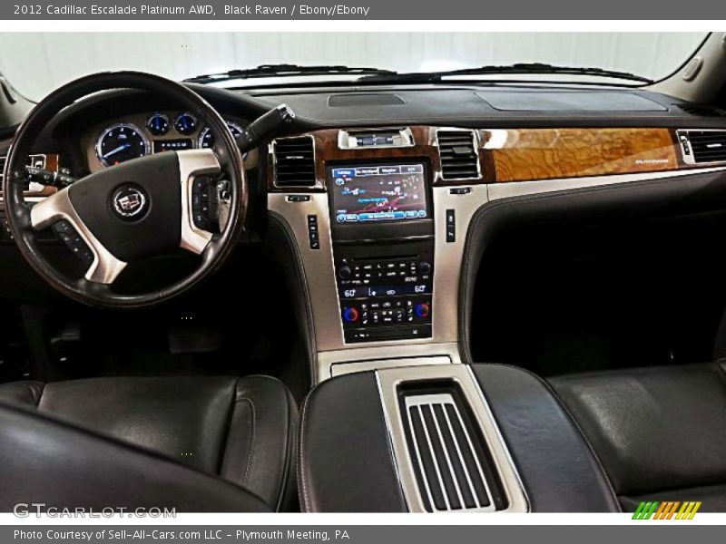 Black Raven / Ebony/Ebony 2012 Cadillac Escalade Platinum AWD