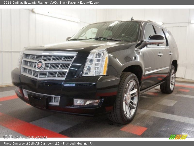 Black Raven / Ebony/Ebony 2012 Cadillac Escalade Platinum AWD