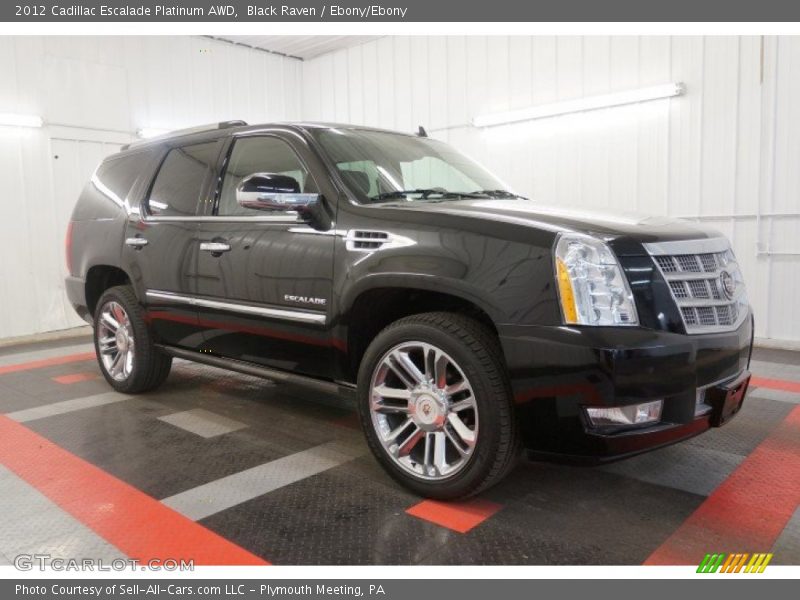 Black Raven / Ebony/Ebony 2012 Cadillac Escalade Platinum AWD