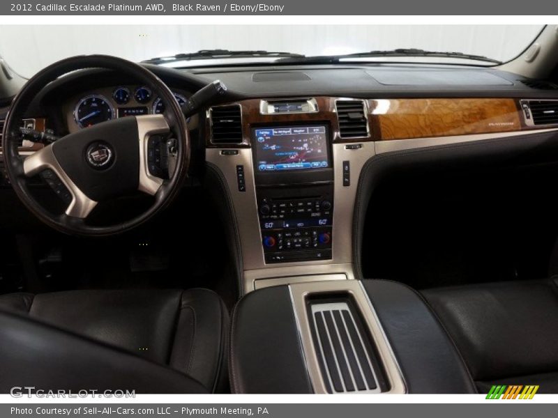 Black Raven / Ebony/Ebony 2012 Cadillac Escalade Platinum AWD