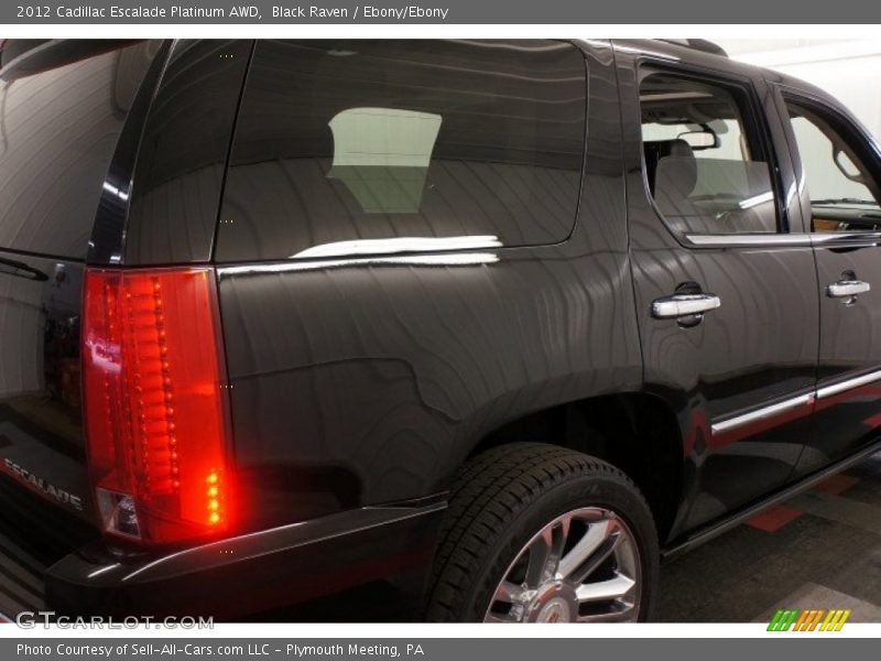 Black Raven / Ebony/Ebony 2012 Cadillac Escalade Platinum AWD