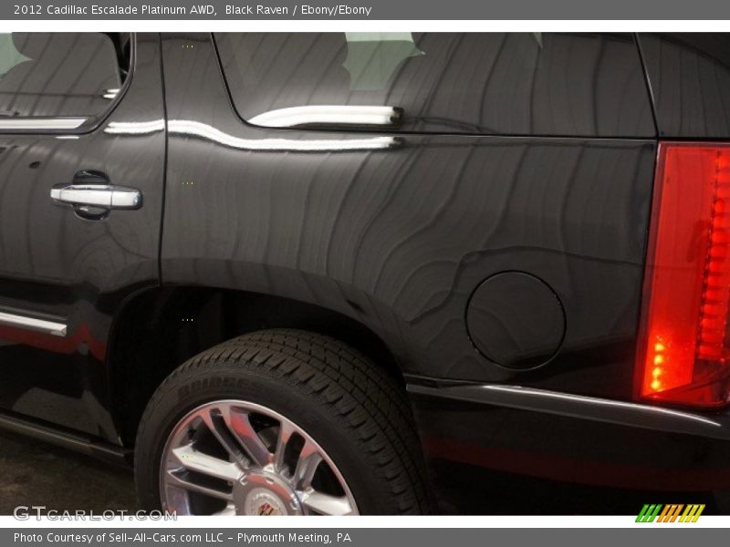 Black Raven / Ebony/Ebony 2012 Cadillac Escalade Platinum AWD