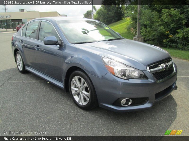 Twilight Blue Metallic / Black 2014 Subaru Legacy 3.6R Limited