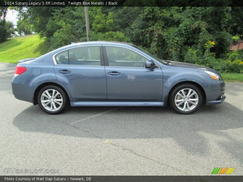 Twilight Blue Metallic / Black 2014 Subaru Legacy 3.6R Limited