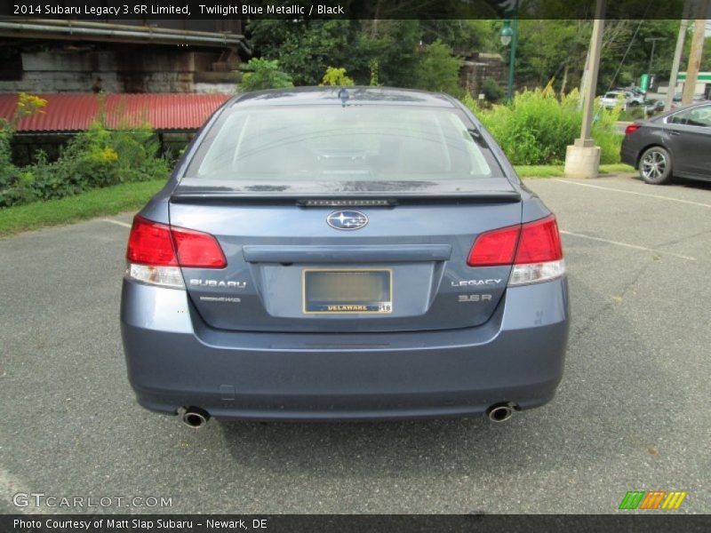 Twilight Blue Metallic / Black 2014 Subaru Legacy 3.6R Limited