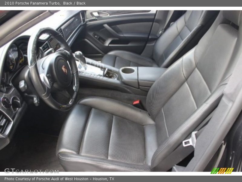 Front Seat of 2010 Panamera Turbo