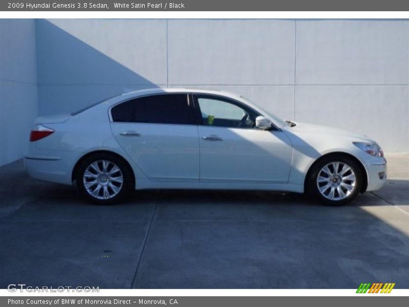 White Satin Pearl / Black 2009 Hyundai Genesis 3.8 Sedan