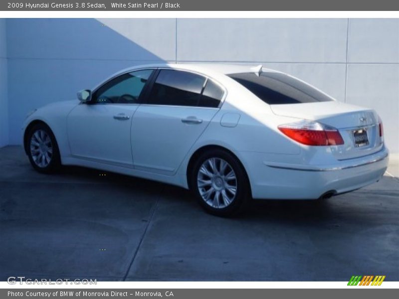 White Satin Pearl / Black 2009 Hyundai Genesis 3.8 Sedan