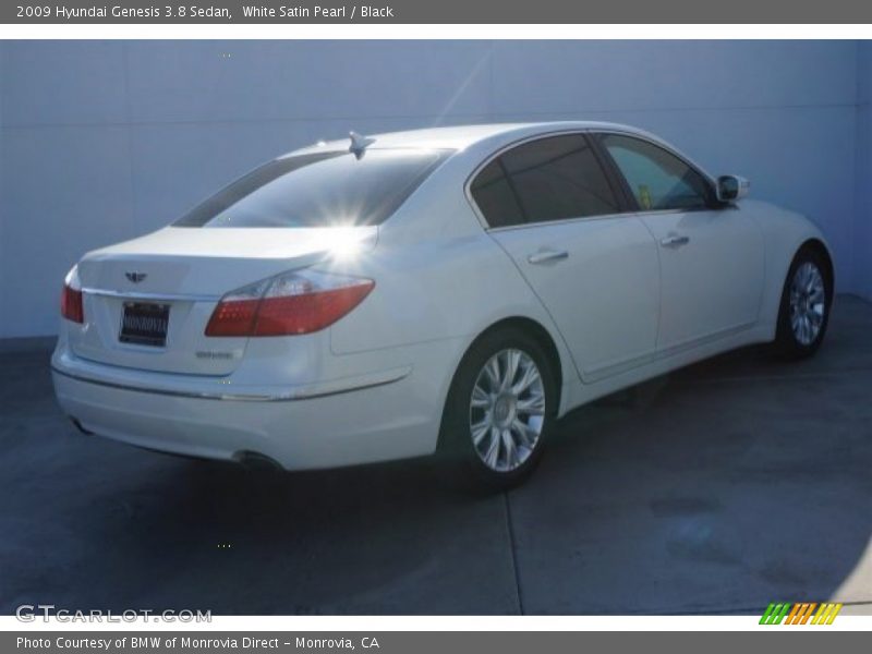 White Satin Pearl / Black 2009 Hyundai Genesis 3.8 Sedan