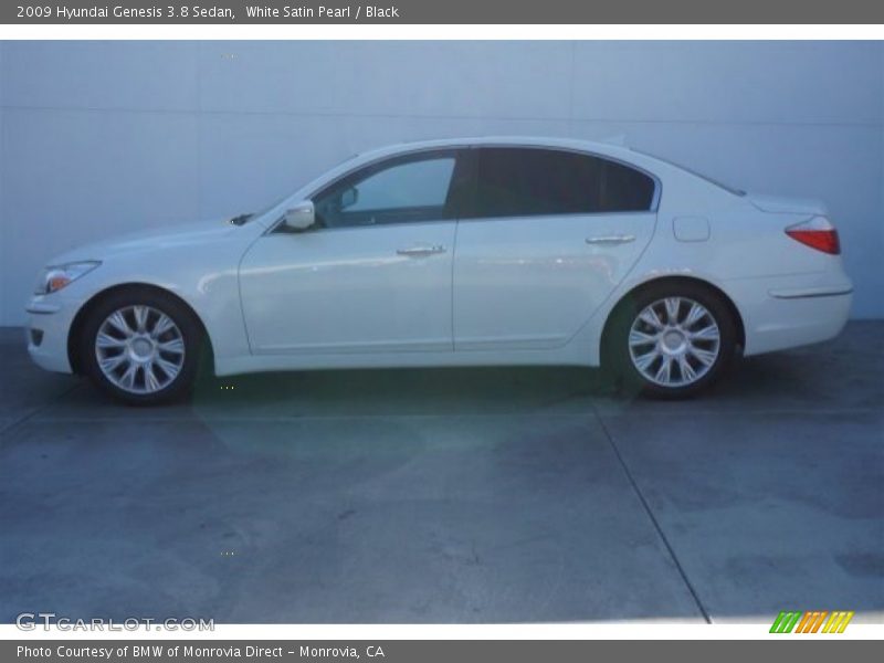 White Satin Pearl / Black 2009 Hyundai Genesis 3.8 Sedan