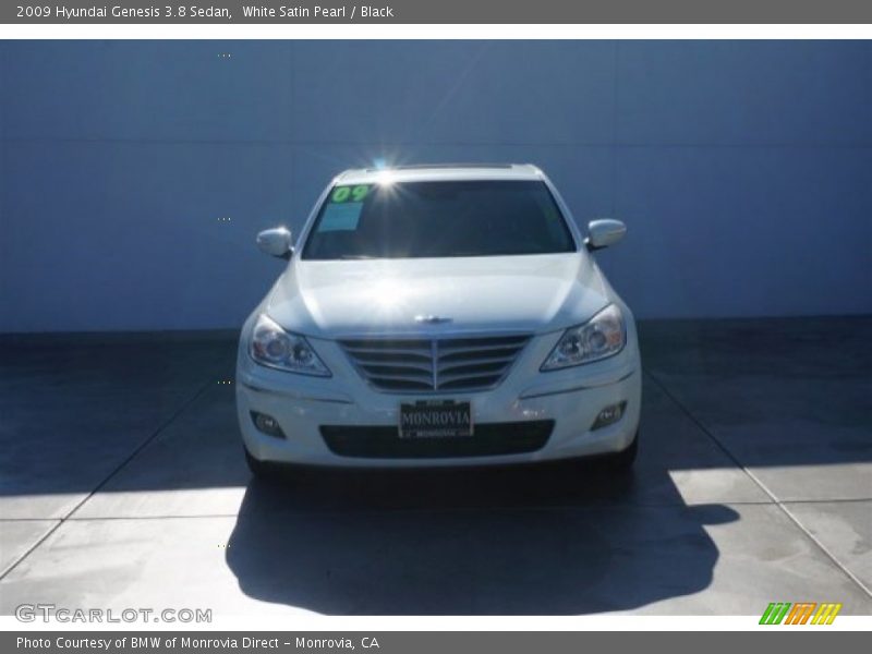 White Satin Pearl / Black 2009 Hyundai Genesis 3.8 Sedan