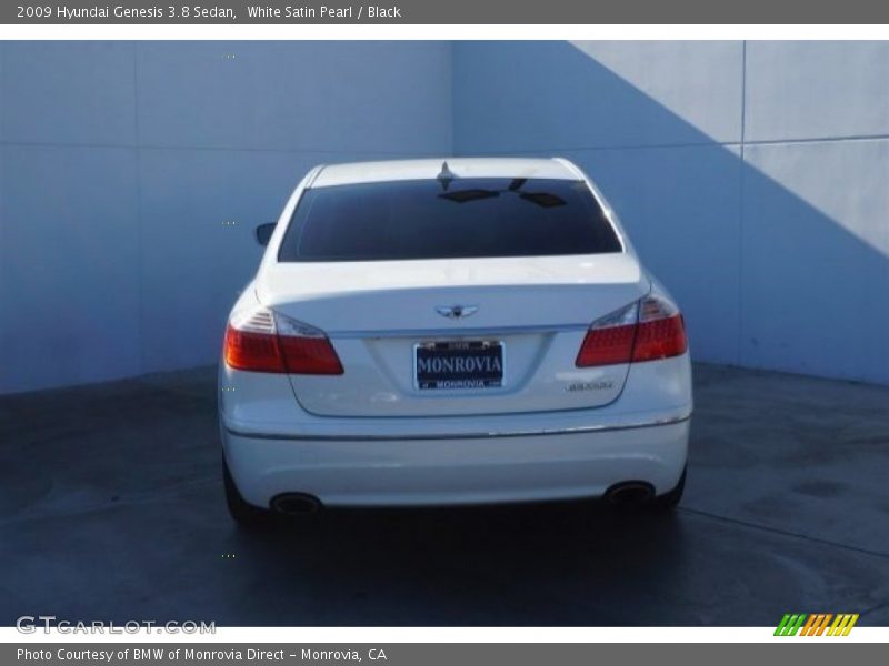 White Satin Pearl / Black 2009 Hyundai Genesis 3.8 Sedan