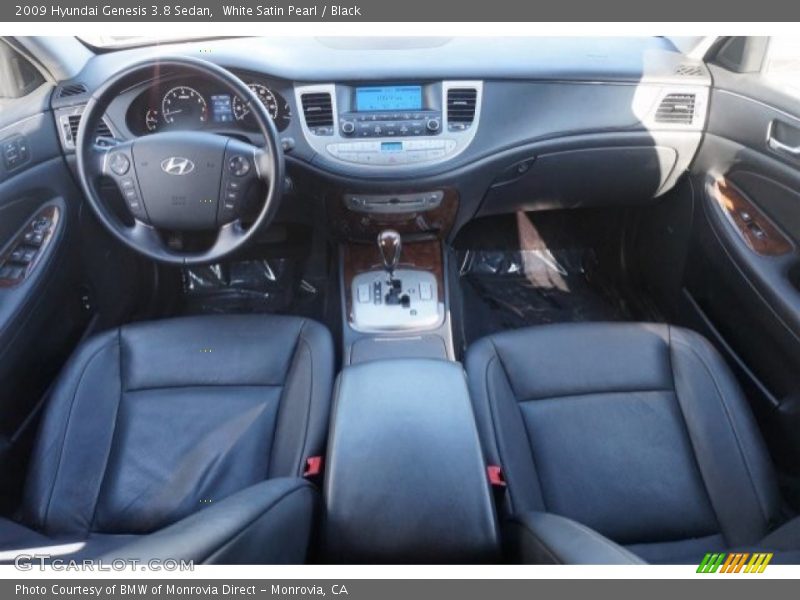 White Satin Pearl / Black 2009 Hyundai Genesis 3.8 Sedan