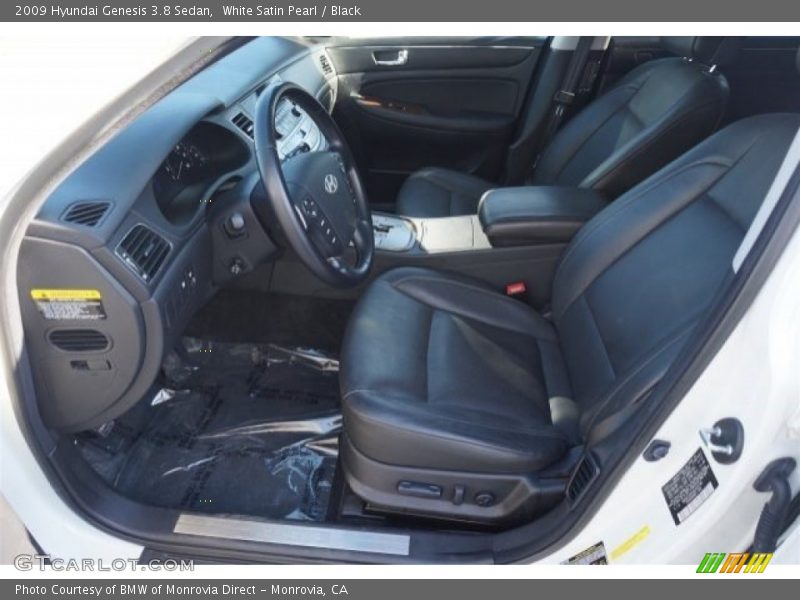 White Satin Pearl / Black 2009 Hyundai Genesis 3.8 Sedan
