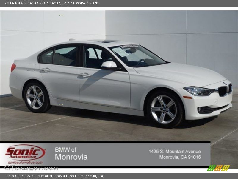 Alpine White / Black 2014 BMW 3 Series 328d Sedan