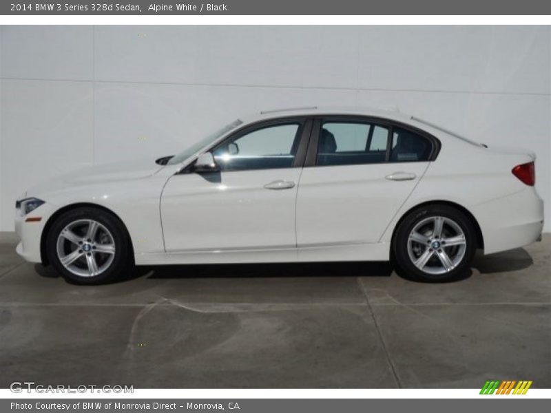 Alpine White / Black 2014 BMW 3 Series 328d Sedan