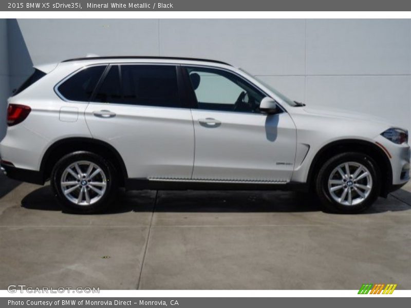 Mineral White Metallic / Black 2015 BMW X5 sDrive35i