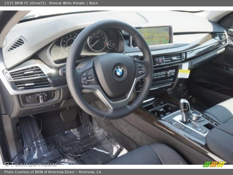 Mineral White Metallic / Black 2015 BMW X5 sDrive35i