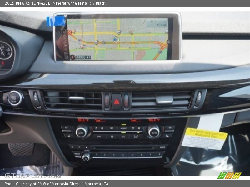 Mineral White Metallic / Black 2015 BMW X5 sDrive35i