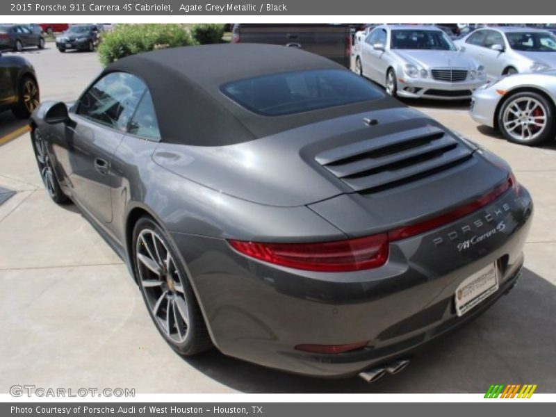 Agate Grey Metallic / Black 2015 Porsche 911 Carrera 4S Cabriolet