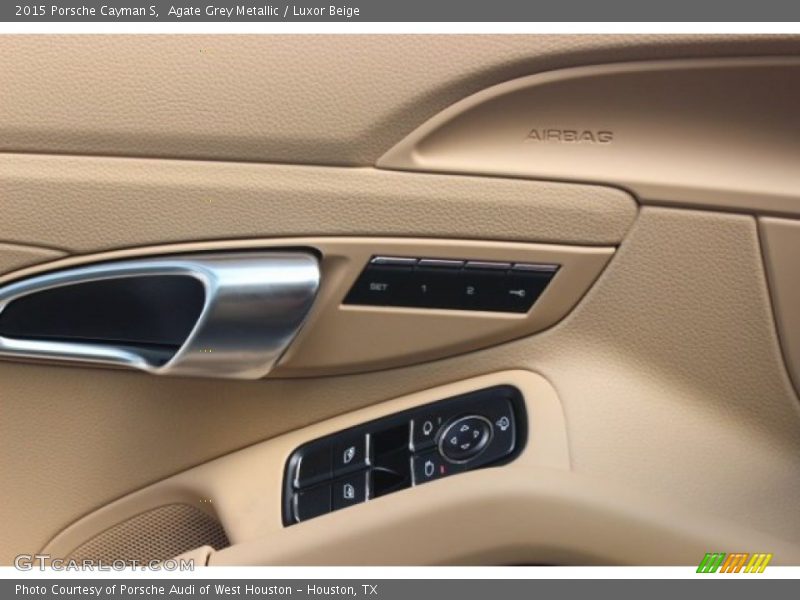 Agate Grey Metallic / Luxor Beige 2015 Porsche Cayman S