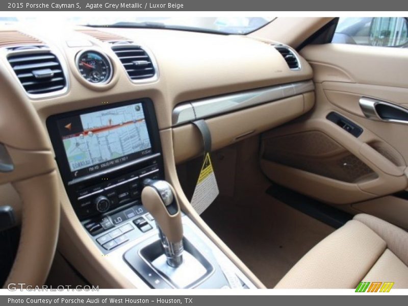 Agate Grey Metallic / Luxor Beige 2015 Porsche Cayman S