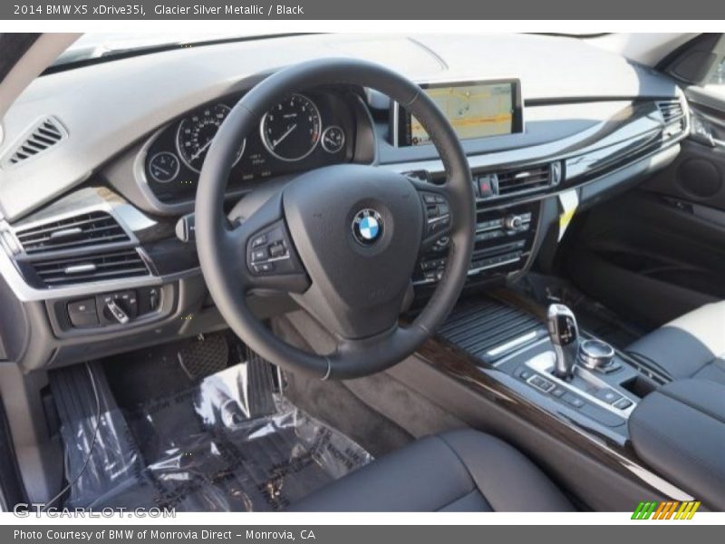Glacier Silver Metallic / Black 2014 BMW X5 xDrive35i
