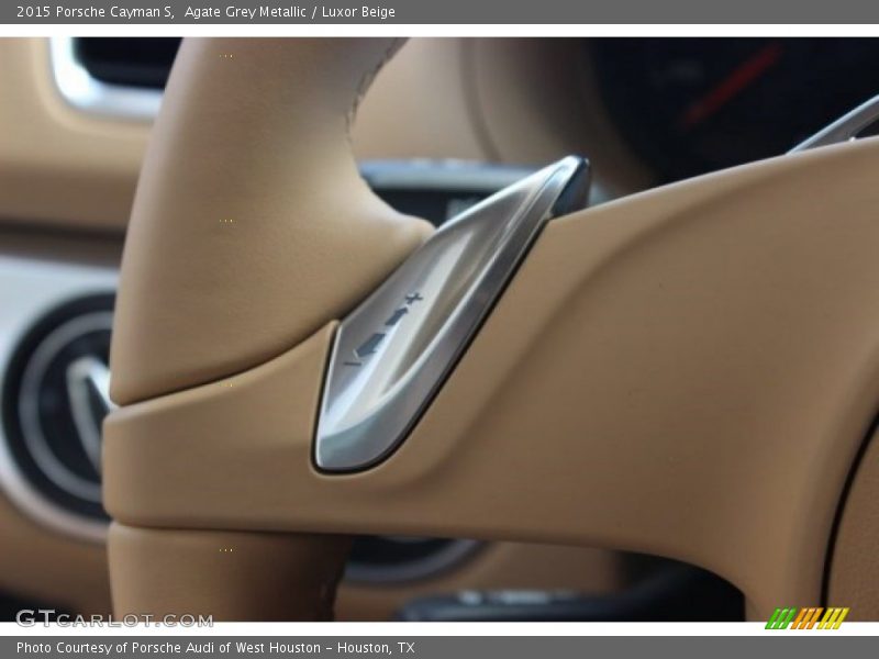 Agate Grey Metallic / Luxor Beige 2015 Porsche Cayman S