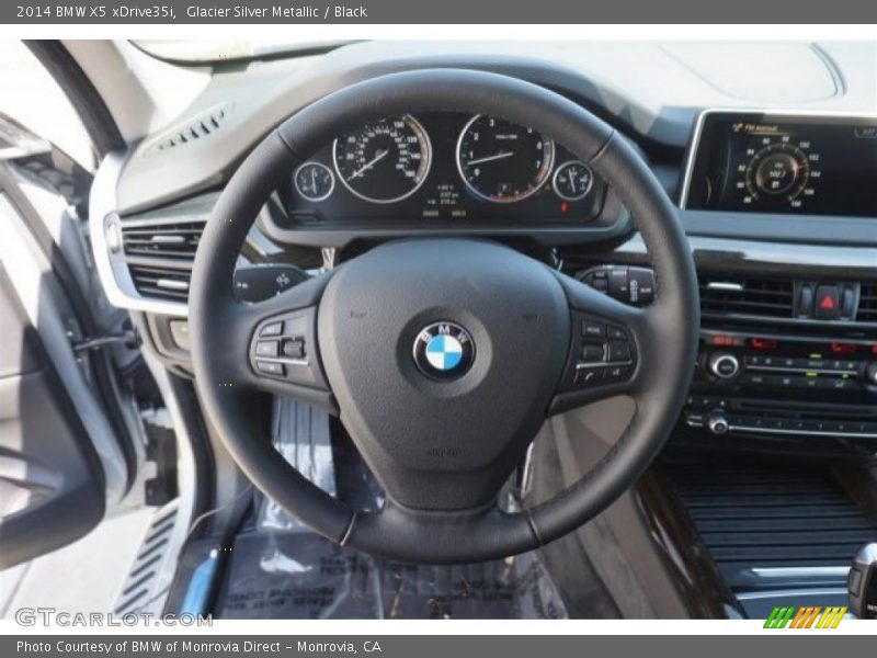 Glacier Silver Metallic / Black 2014 BMW X5 xDrive35i