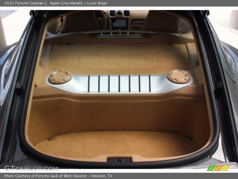 Agate Grey Metallic / Luxor Beige 2015 Porsche Cayman S