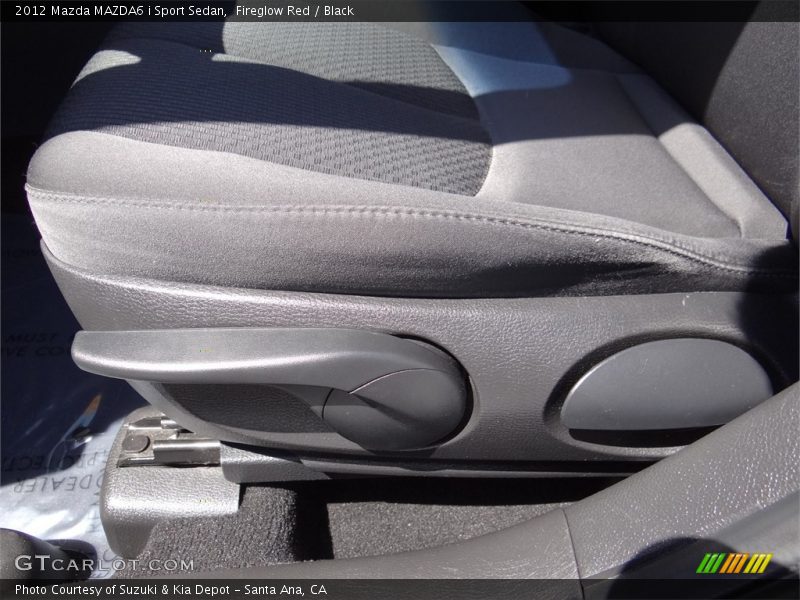 Fireglow Red / Black 2012 Mazda MAZDA6 i Sport Sedan