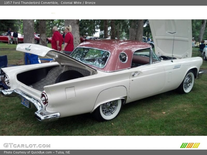 Colonial White / Bronze 1957 Ford Thunderbird Convertible