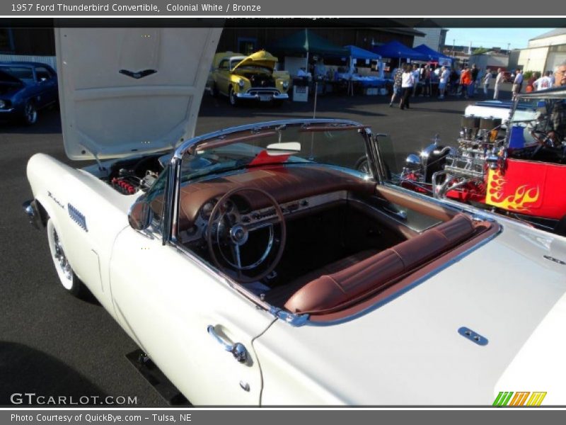 Colonial White / Bronze 1957 Ford Thunderbird Convertible