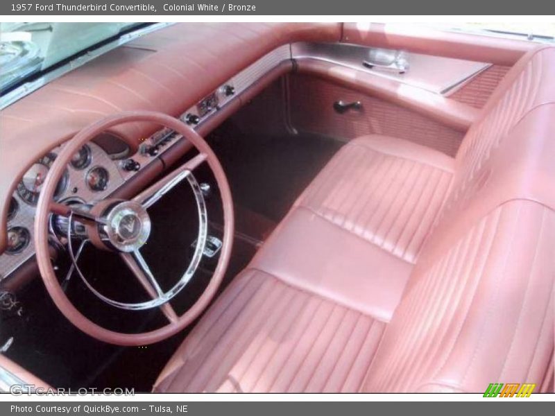 Front Seat of 1957 Thunderbird Convertible