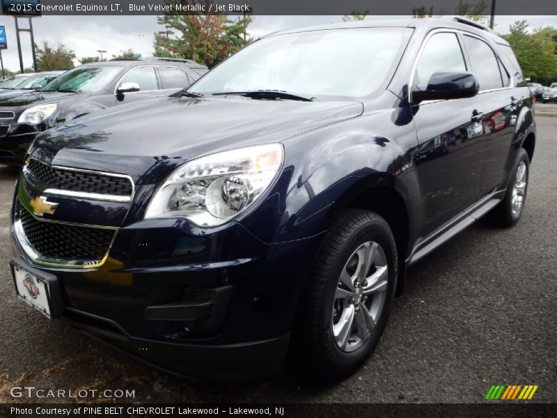 Blue Velvet Metallic / Jet Black 2015 Chevrolet Equinox LT
