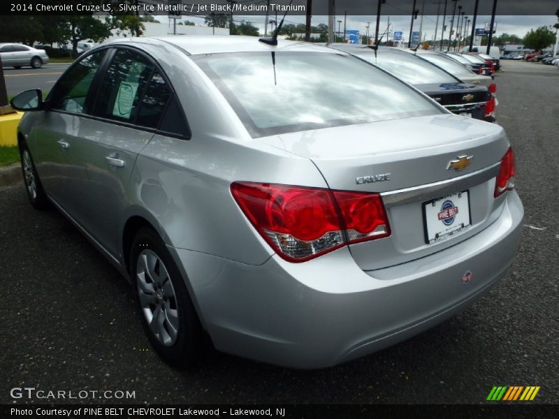 Silver Ice Metallic / Jet Black/Medium Titanium 2014 Chevrolet Cruze LS
