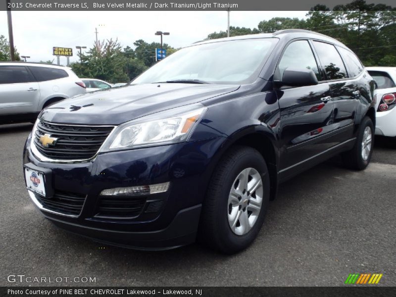Blue Velvet Metallic / Dark Titanium/Light Titanium 2015 Chevrolet Traverse LS