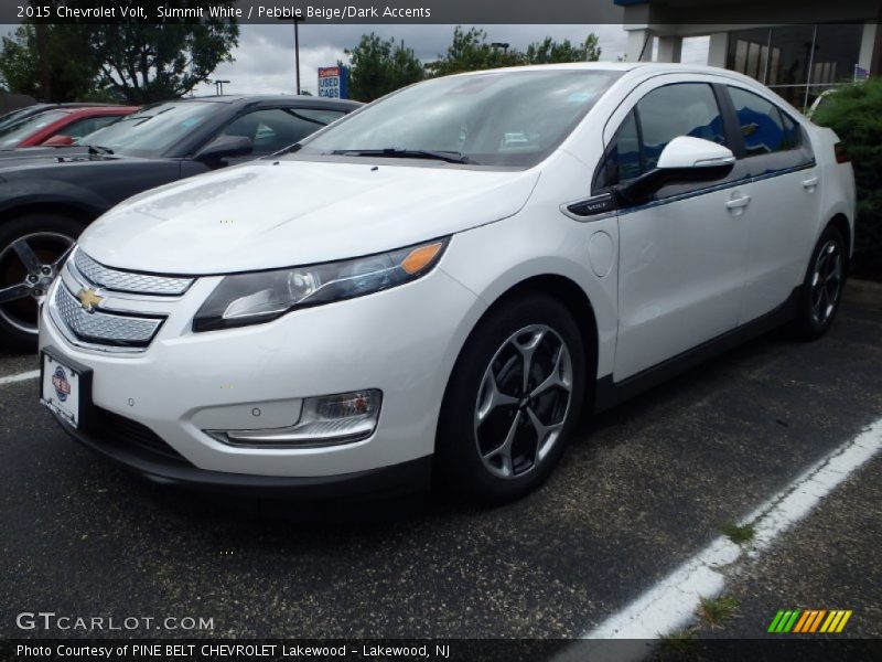 Summit White / Pebble Beige/Dark Accents 2015 Chevrolet Volt