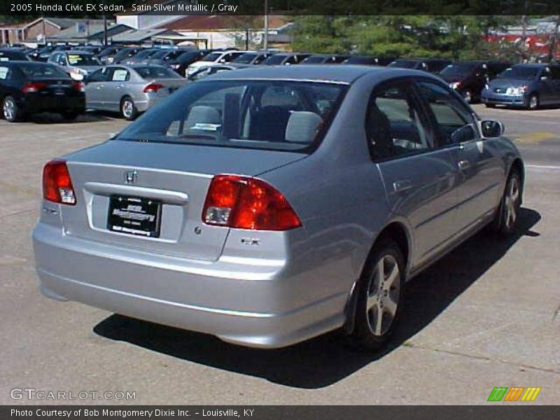 Satin Silver Metallic / Gray 2005 Honda Civic EX Sedan