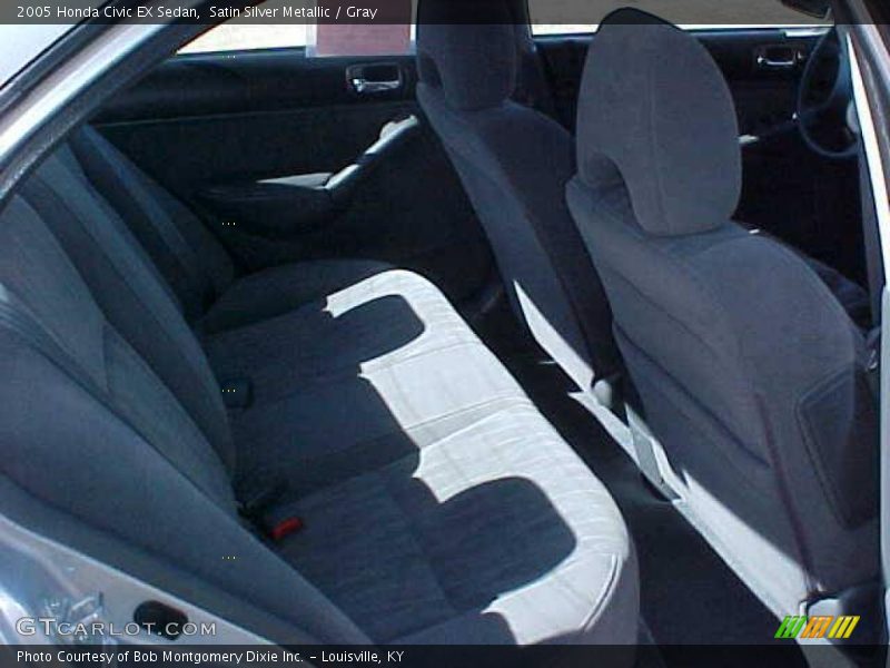 Satin Silver Metallic / Gray 2005 Honda Civic EX Sedan