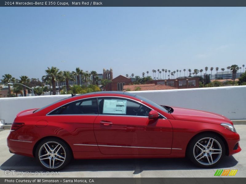 Mars Red / Black 2014 Mercedes-Benz E 350 Coupe
