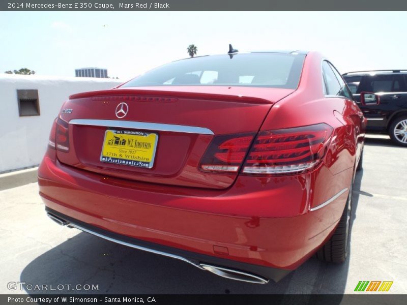 Mars Red / Black 2014 Mercedes-Benz E 350 Coupe