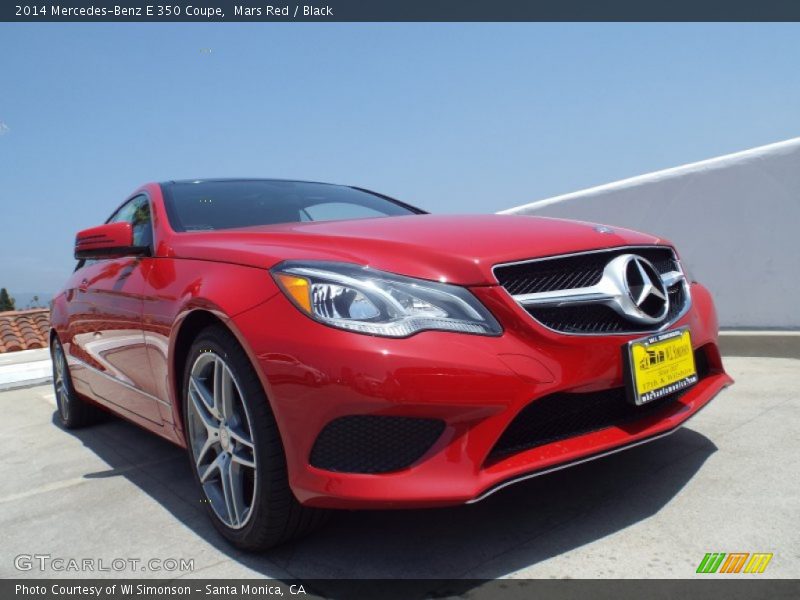 Mars Red / Black 2014 Mercedes-Benz E 350 Coupe