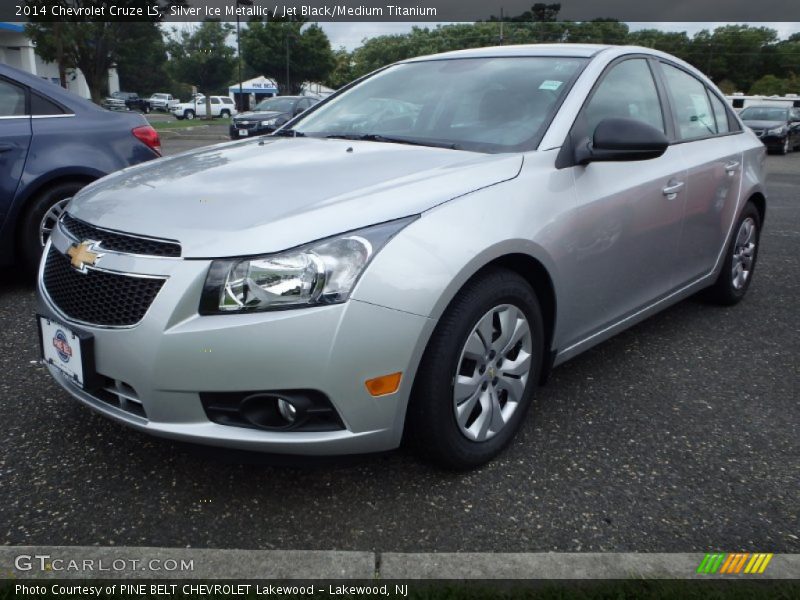 Silver Ice Metallic / Jet Black/Medium Titanium 2014 Chevrolet Cruze LS