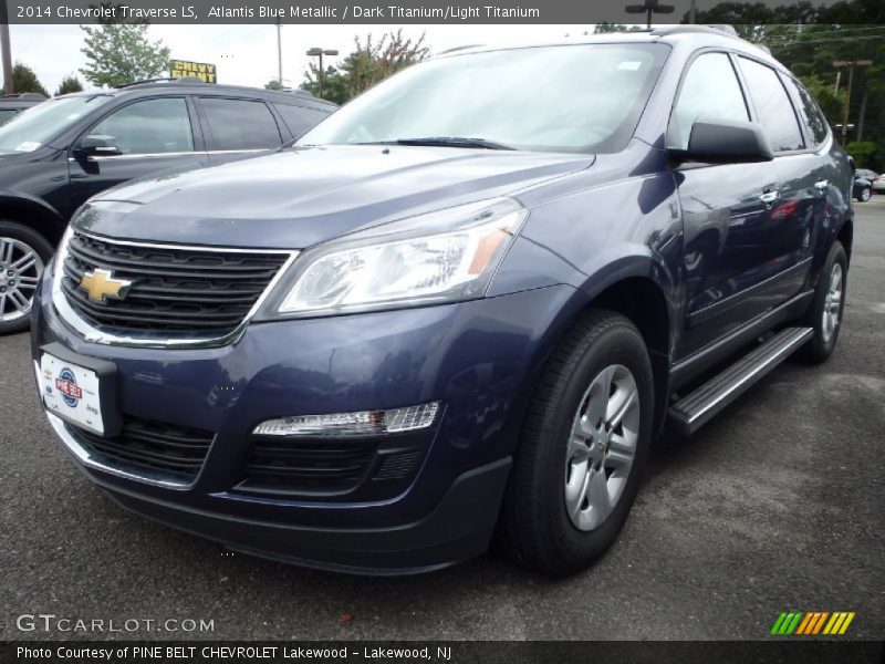 Atlantis Blue Metallic / Dark Titanium/Light Titanium 2014 Chevrolet Traverse LS